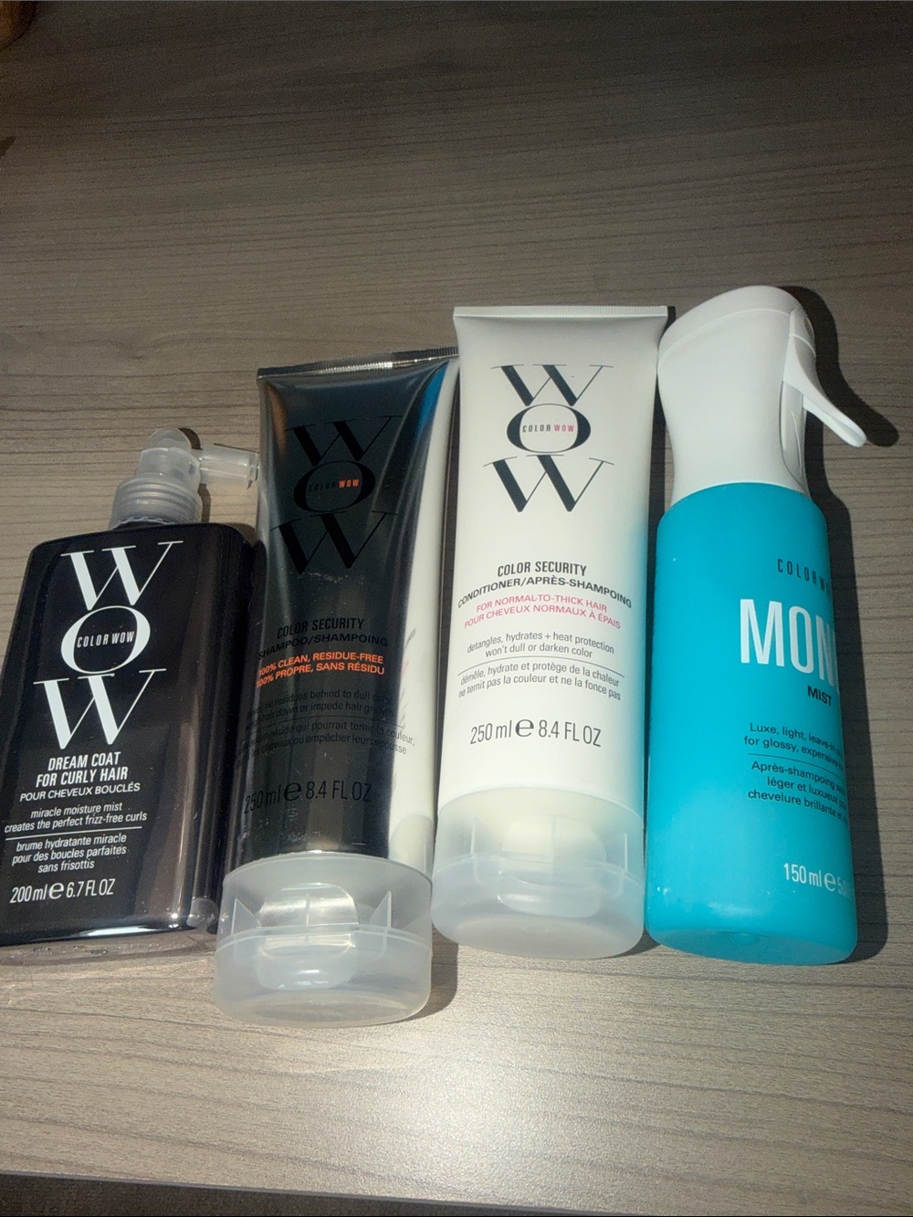 WONDER WORKS Color Security Hair Care Set in White, Black & Blue